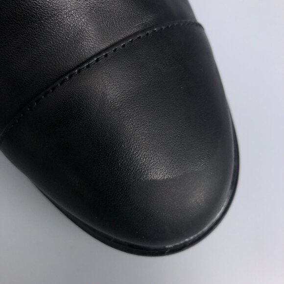 Michael Kors Anaka Black Leather Combat Platform Boots with Chrome MK - Picture 11 of 12